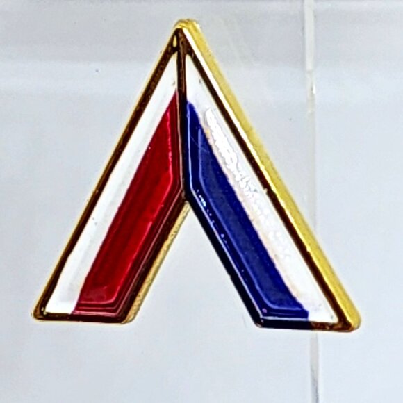 VTG Penzey's V Voted Victory Red White Blue Enamel Gold Lapel Pinback Hat Pin - Picture 9 of 10